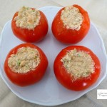 Tomates rellenos de pollo con Thermomix