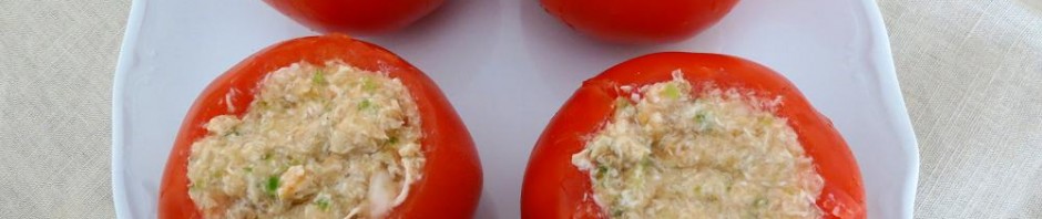 Tomates rellenos de pollo con Thermomix